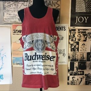 RARE 90s Budweiser King of Beers oversized tanktop
